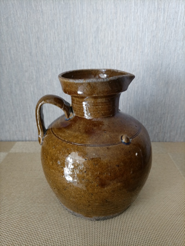 古玩陶瓷清代:醬釉壺拍賣,當前價格1280元
