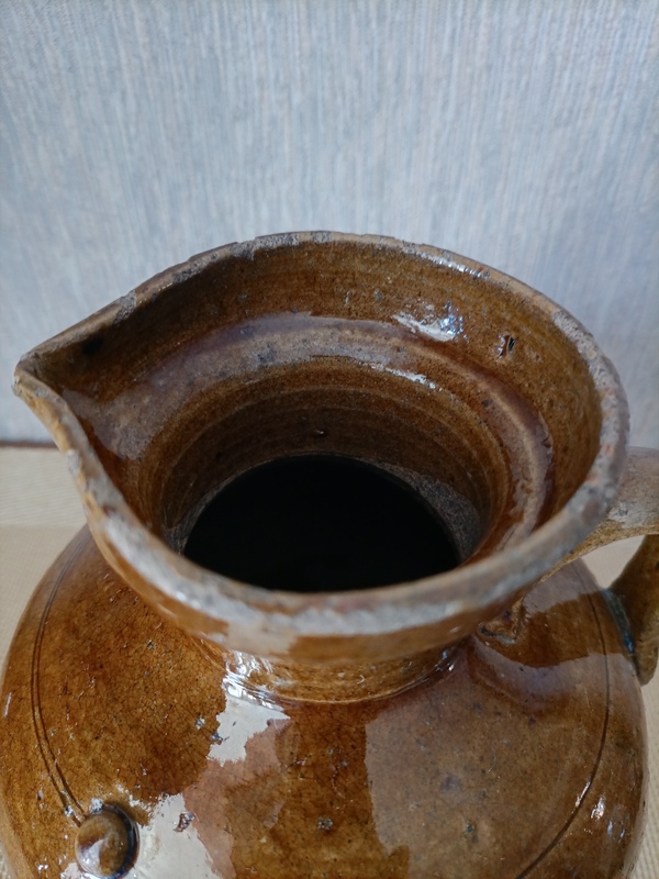 古玩陶瓷清代:醬釉壺拍賣,當前價格1280元