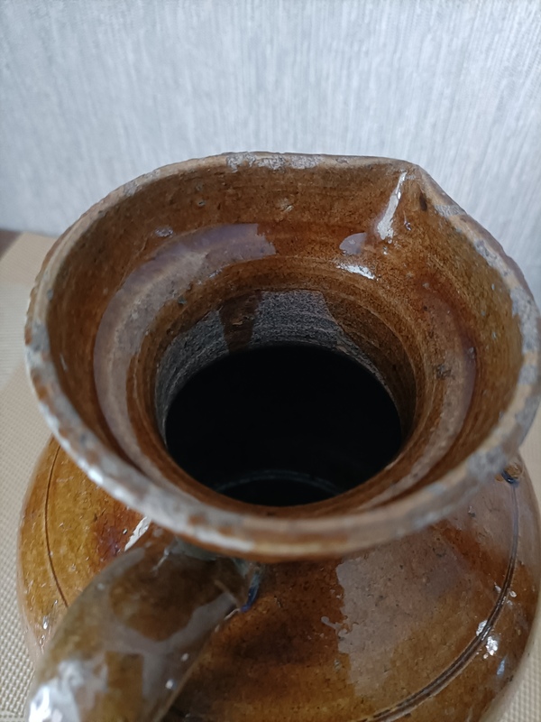 古玩陶瓷清代:醬釉壺拍賣,當前價格1280元
