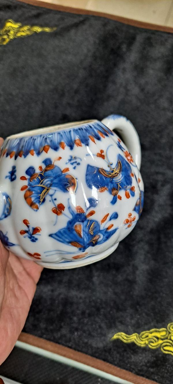 古玩陶瓷康熙青花釩紅描金壺拍賣,當(dāng)前價(jià)格7500元