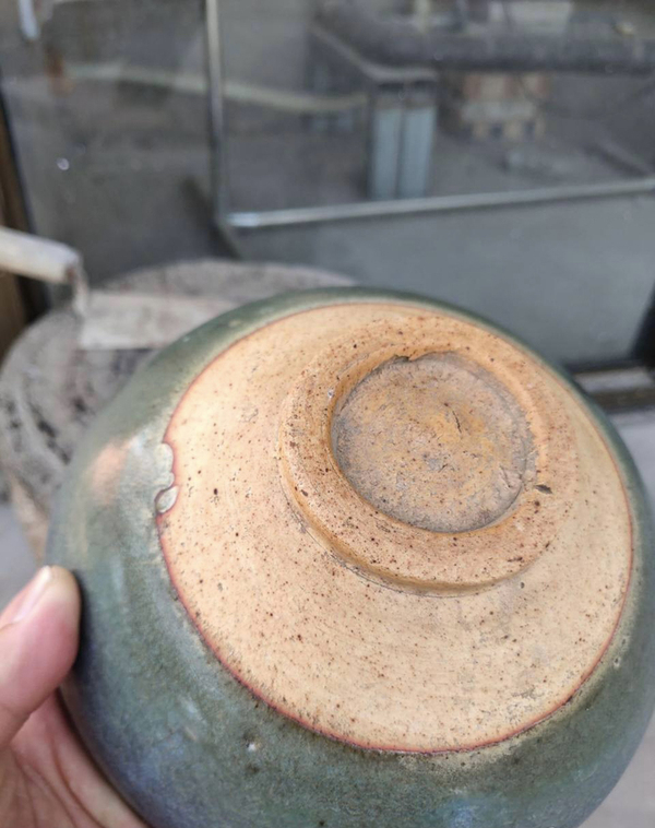 古玩陶瓷元代鈞窯天藍釉碗拍賣,當前價格16000元