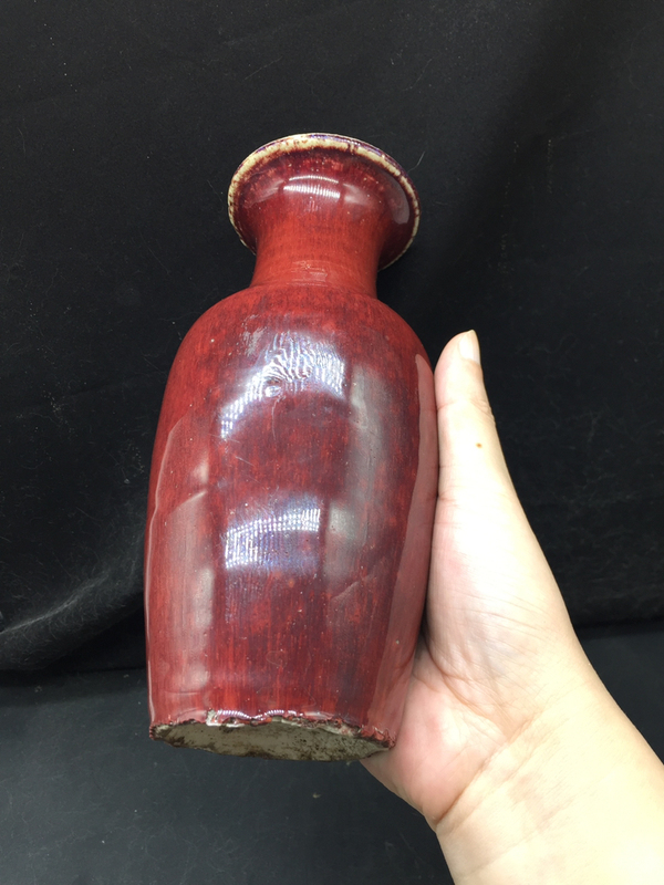 古玩陶瓷(新年放漏中)清中晚-窯變釉-羅漢瓶拍賣,當前價格5516元