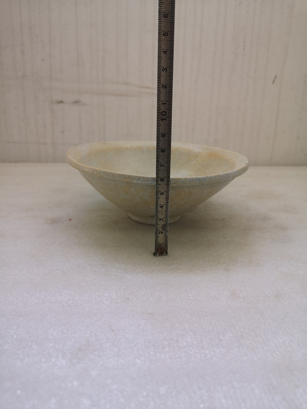 古玩陶瓷景德鎮窯系青白釉斗笠碗拍賣,當前價格480元