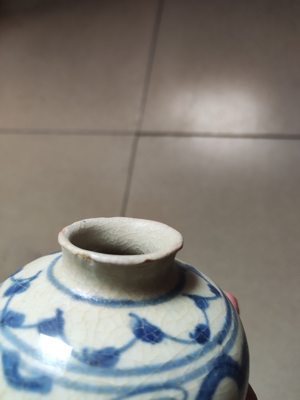 古玩陶瓷瑞獸紋青花水盂拍賣，當(dāng)前價(jià)格1688元