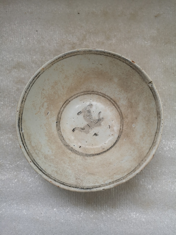 古玩陶瓷摩羯龍紋青花碗拍賣,當(dāng)前價(jià)格480元