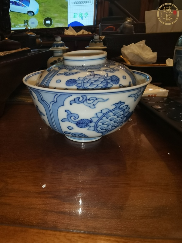 古玩陶瓷大明嘉靖年制款青花碗真品鑒賞圖