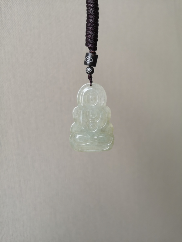 古玩玉器翡翠觀音拍賣,當前價格1100元