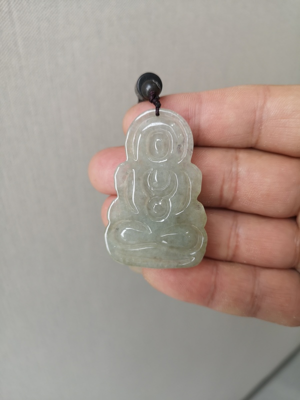 古玩玉器翡翠觀音拍賣,當前價格1100元
