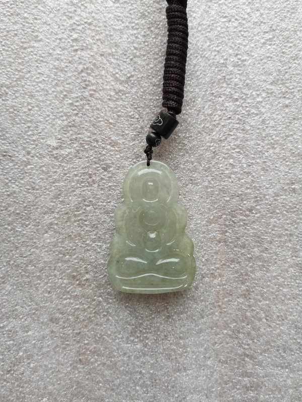 古玩玉器翡翠觀音拍賣,當前價格1100元