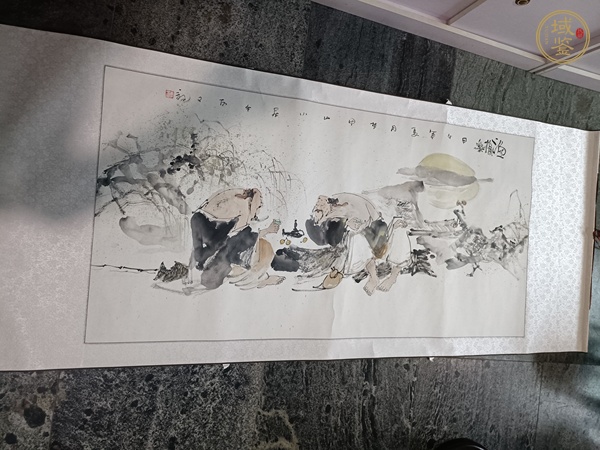 古玩字畫漁樵樂真品鑒賞圖