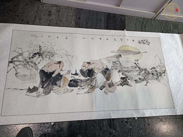 古玩字畫漁樵樂真品鑒賞圖