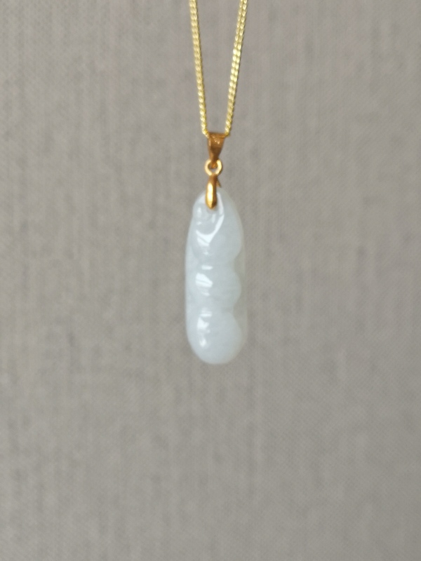 古玩玉器翡翠福豆拍賣,當前價格398元