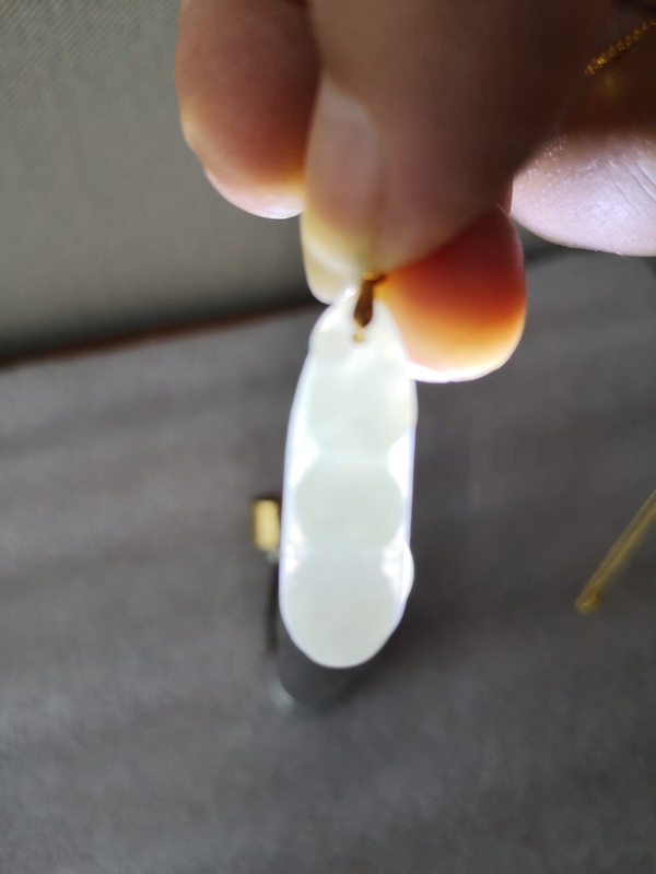 古玩玉器翡翠福豆拍賣,當前價格398元