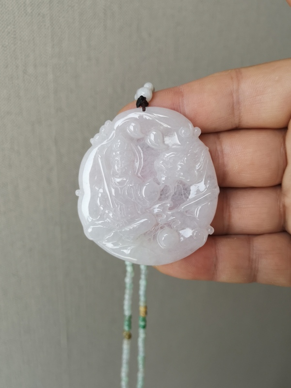 古玩玉器翡翠觀音牌拍賣,當(dāng)前價格678元