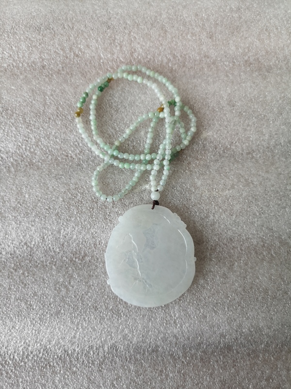 古玩玉器翡翠觀音牌拍賣,當(dāng)前價格678元