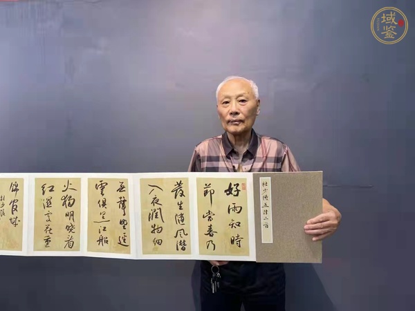 古玩字畫楊永新《杜少陵五律二首書法冊(cè)頁》真品鑒賞圖