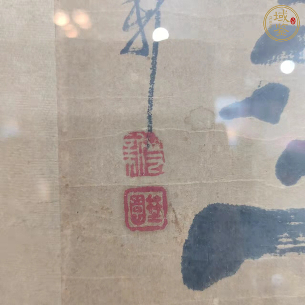 古玩字畫(huà)東壁西園隸書(shū)聯(lián)真品鑒賞圖