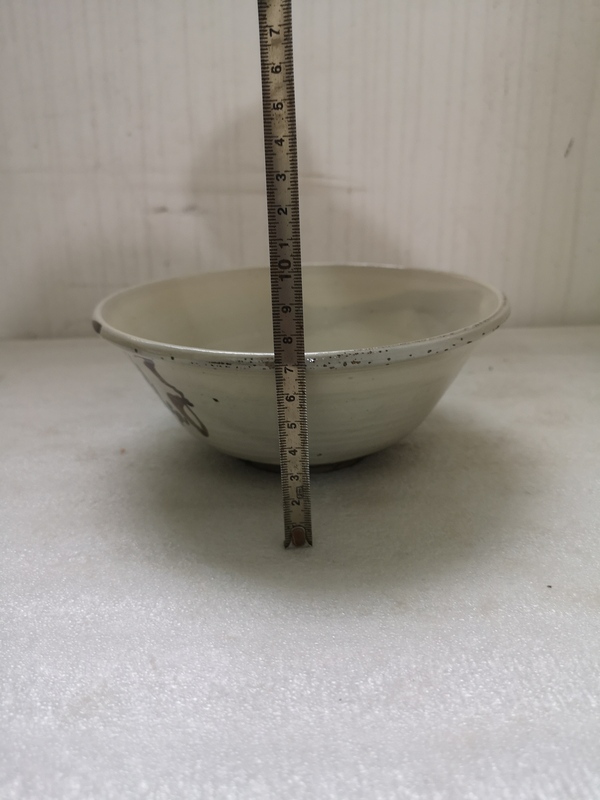古玩陶瓷磁州窯白地黑福壽字碗拍賣,當(dāng)前價(jià)格298元