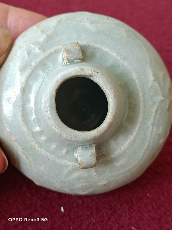 古玩陶瓷元樞府釉塑像印花雙系罐拍賣,當前價格3800元