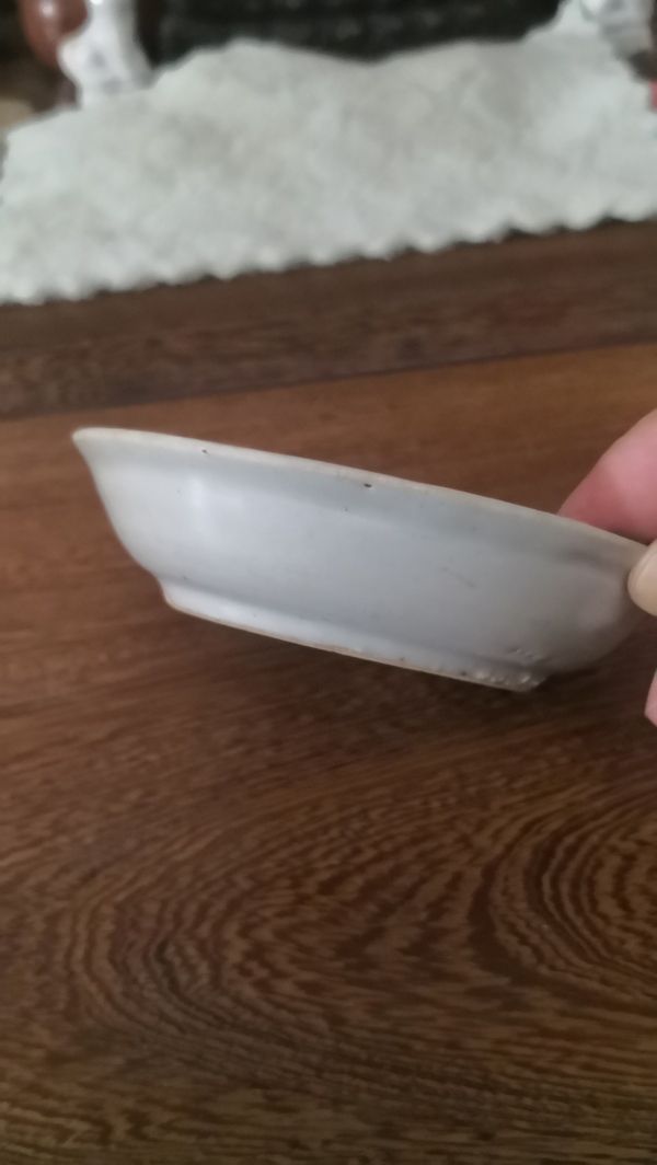 古玩陶瓷折枝花卉紋青花盤拍賣,當前價格680元