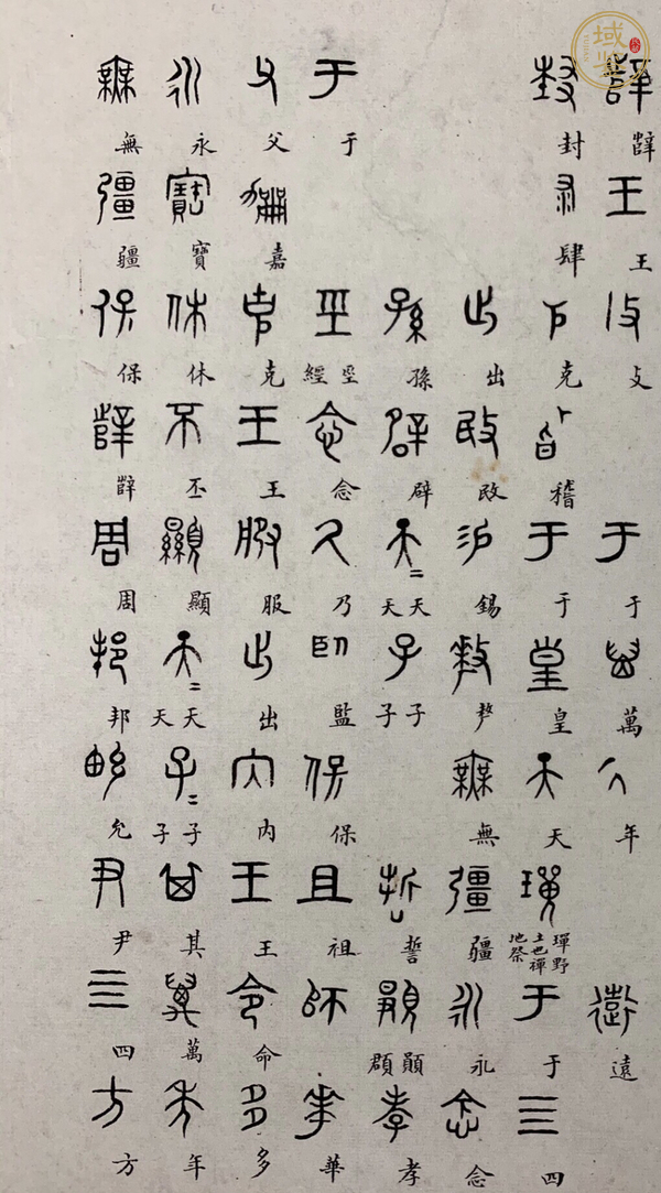 古玩字畫克鼎拓片真品鑒賞圖