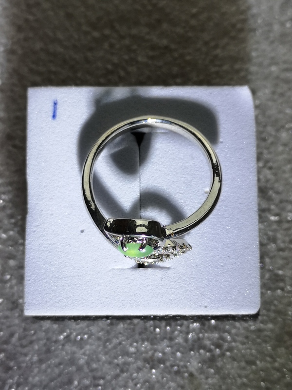 古玩玉器翡翠戒指拍賣,當前價格160元
