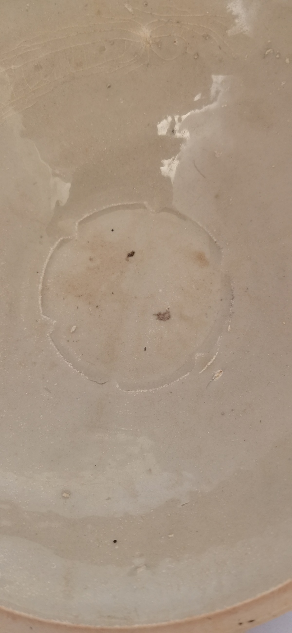 古玩陶瓷影青芒口印花碗拍賣,當前價格900元