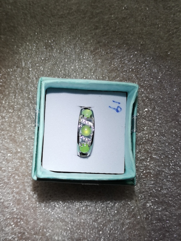古玩玉器翡翠戒指拍賣,當前價格168元