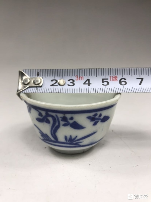 古玩陶瓷青花杯拍賣,當前價格200元