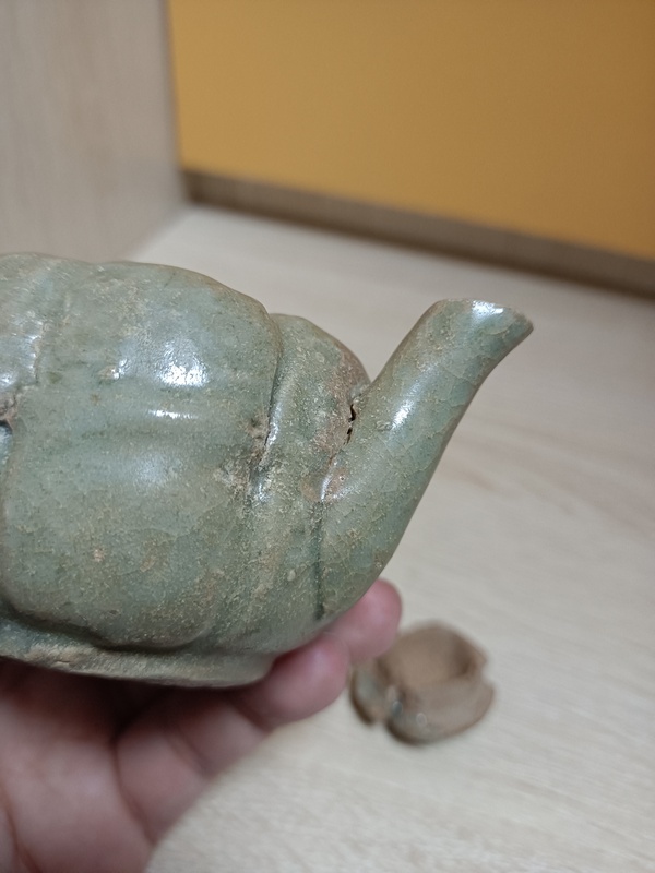 古玩陶瓷元代?瓜棱執壺形水滴拍賣,當前價格3000元