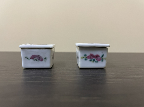 古玩陶瓷粉彩麒麟送子紋方形蓋盒一對(duì)拍賣,當(dāng)前價(jià)格2588元