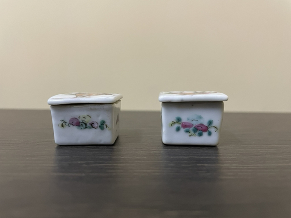 古玩陶瓷粉彩麒麟送子紋方形蓋盒一對(duì)拍賣,當(dāng)前價(jià)格2588元