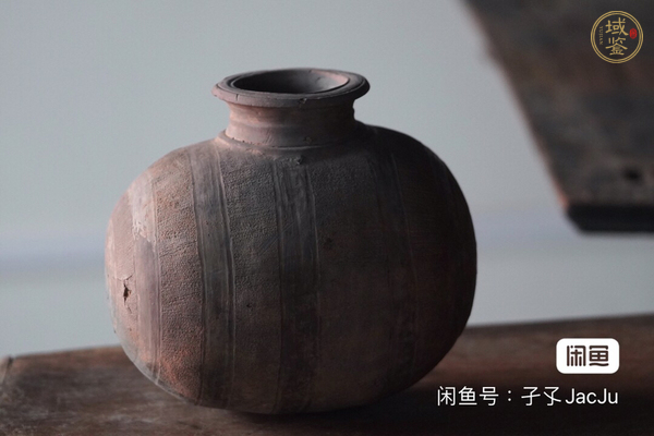 古玩陶瓷灰陶繭型壺真品鑒賞圖