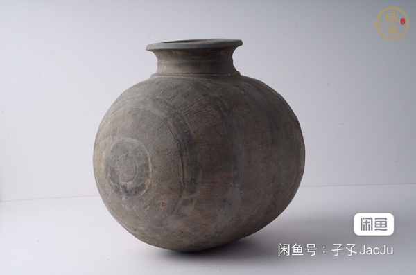 古玩陶瓷灰陶繭型壺真品鑒賞圖