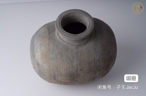 古玩陶瓷灰陶繭型壺真品鑒賞圖