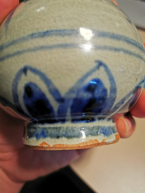 古玩陶瓷精品明代青花花鳥玉壺春拍賣,當前價格1688元