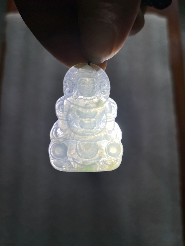 古玩玉器翡翠觀音拍賣,當前價格850元