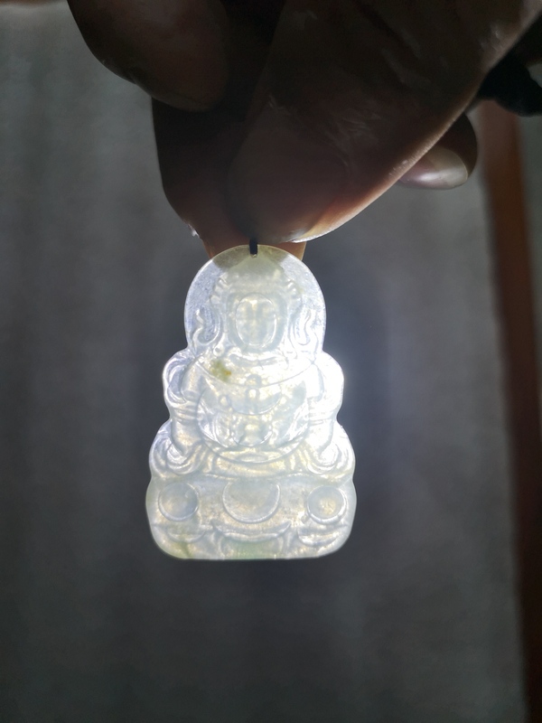 古玩玉器翡翠觀音拍賣,當前價格850元
