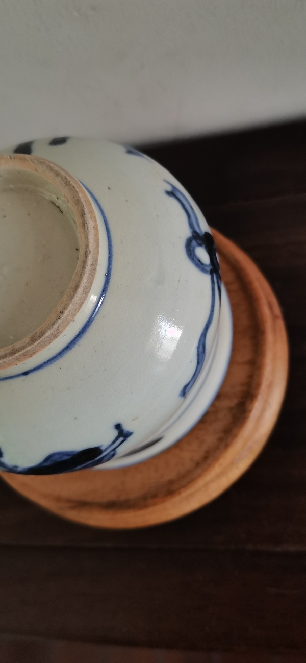 古玩陶瓷博古圖青花圈足缽式香爐拍賣,當前價格1500元