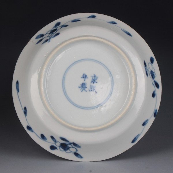 古玩陶瓷【4228-33】清 青花狩獵圖杯盤拍賣,當前價格4300元