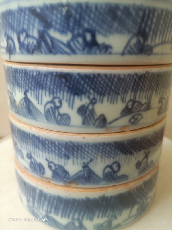 古玩陶瓷青花百子疊盒拍賣,當(dāng)前價(jià)格4800元