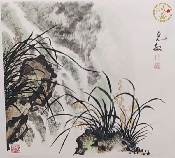 古玩字畫(huà)阮克敏 《花卉》真品鑒賞圖