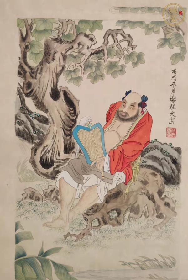 古玩字畫漢鐘離真品鑒賞圖