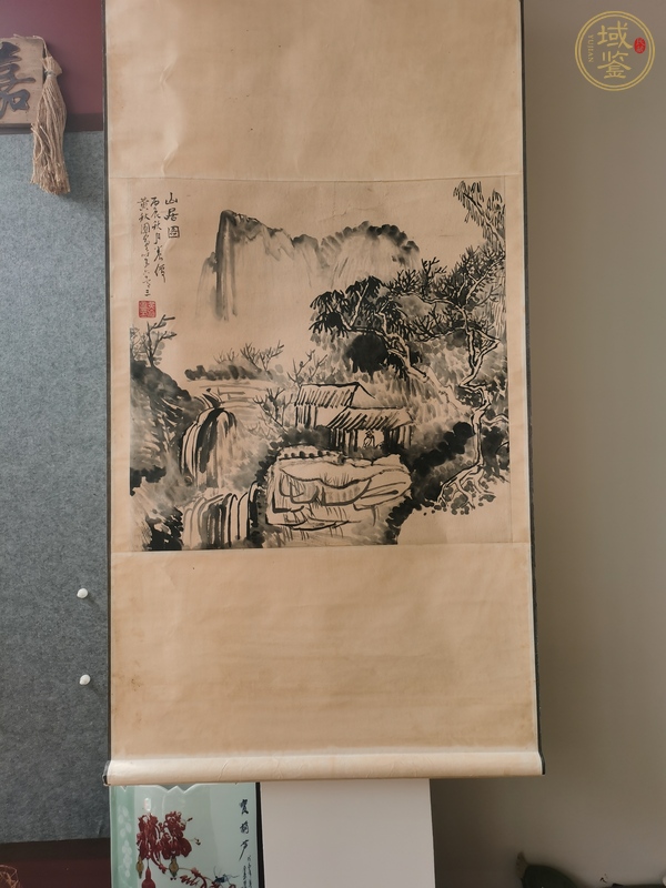 古玩字畫山水畫真品鑒賞圖