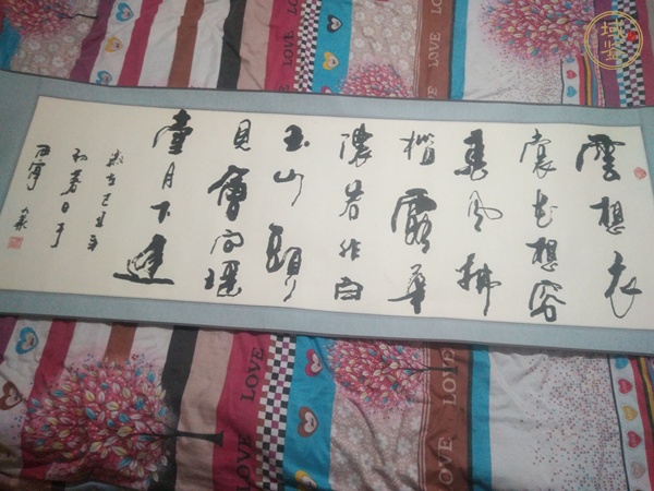 古玩字畫康九泰 書法真品鑒賞圖