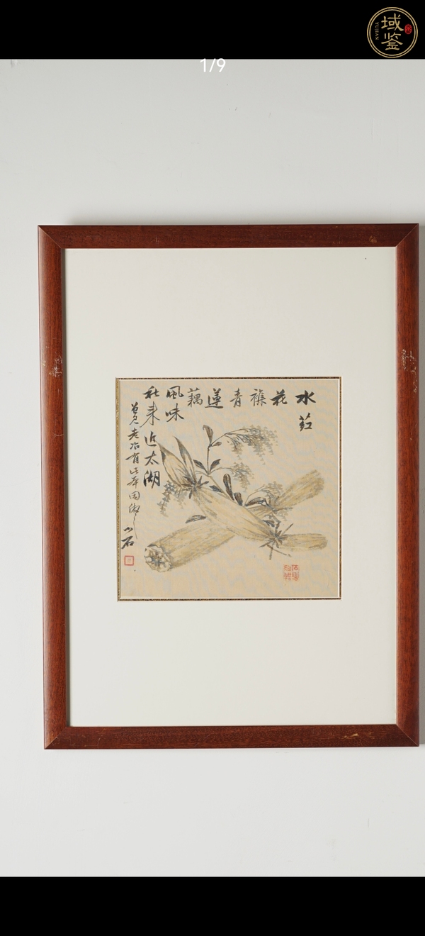 古玩字畫(huà)小石 花卉圖真品鑒賞圖