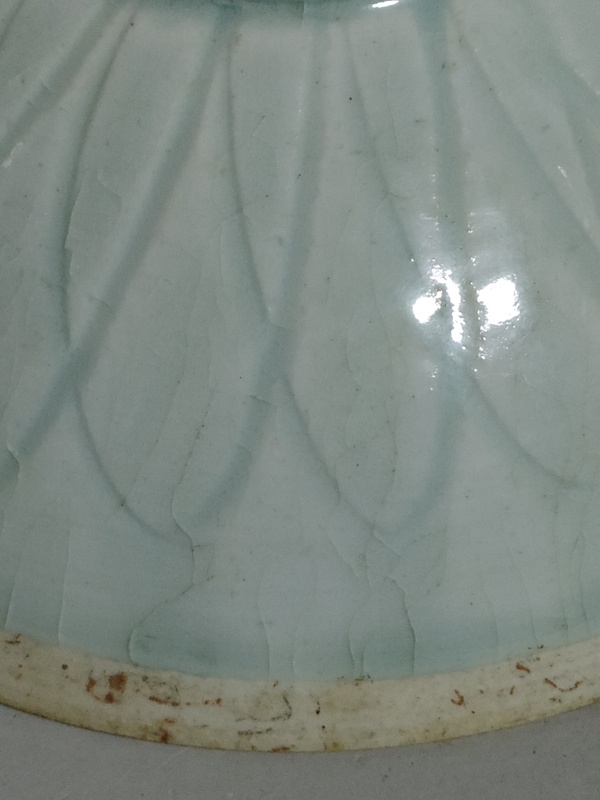 古玩陶瓷宋代湖田窯刻仰蓮紋碗拍賣，當(dāng)前價(jià)格15800元