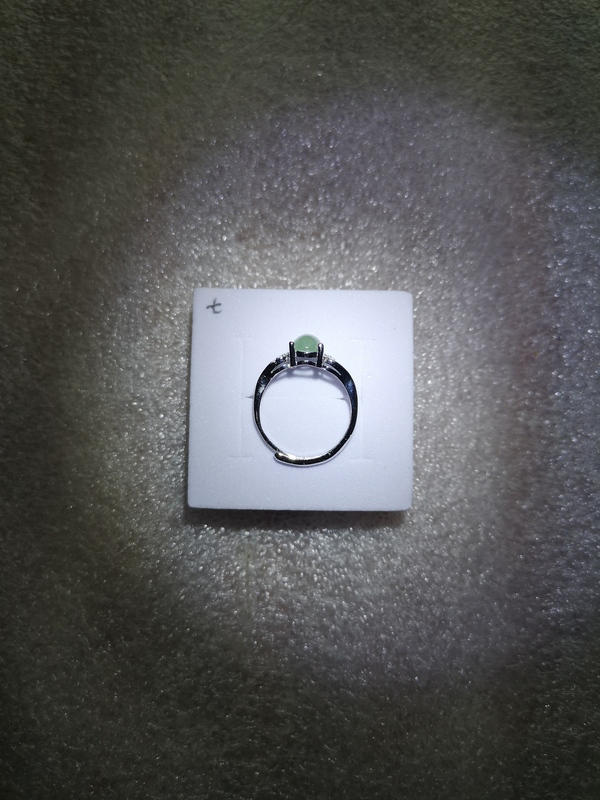 古玩玉器翡翠戒指拍賣,當前價格128元