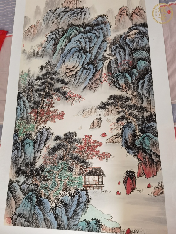 古玩字畫山水畫 真品鑒賞圖