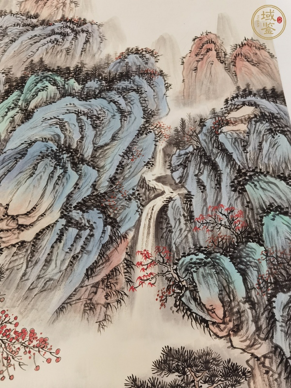 古玩字畫山水畫 真品鑒賞圖